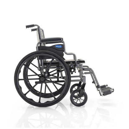 Invacare Essentials Tracer SX3 Wheelchair| Foldable| Swing-Away Footrests & Desk Length Arms| 16, 18, 20 Inch Seat