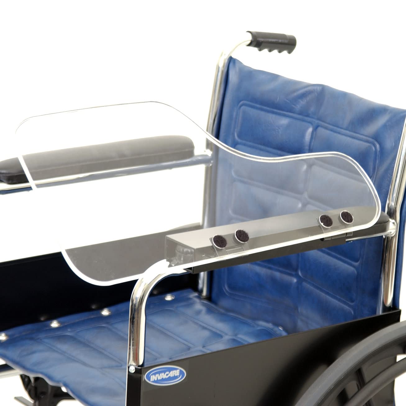 The Aftermarket Group Wheelchair Half Lap Tray, Clear Acrylic, Flip-Up Hardware, Left, TAGAC010037